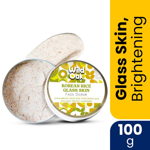 WildOak Korean Rice Exfoliating Face Scrub | 100g