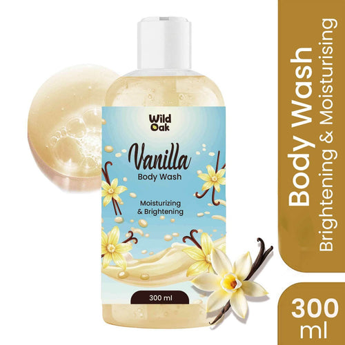 WildOak Vanilla Body Wash | 300ml | Hydrating & Moisturizing Shower Gel
