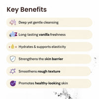 WildOak Vanilla Body Wash | 300ml | Hydrating & Moisturizing Shower Gel