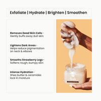 WildOak Vanilla Sugar Body Scrub | 300gm