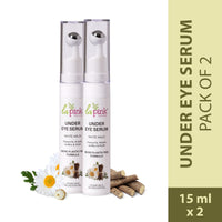 La Pink Under Eye Serum with White Haldi for Dark Circles and Puffy Eyes Pack of 2