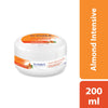 Yuthika Almond Intensive Light Moisturizer Cream 200ml | Non Sticky, Instant Hydration, Deep Nourishment | For Face, Hand & Body