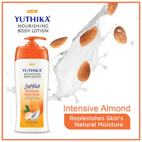 Yuthika Almond Soft Touch Body Lotion for Women & Men, Hydrating, Non-Greasy, (500ml)