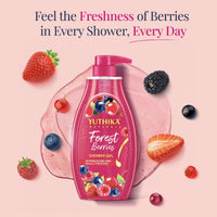 Yuthika Forest Berries Body Wash Shower Gel 750 ml | Gentle Cleanser for Women & Men | Nourishing Daily Bath Care