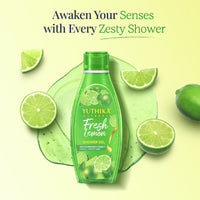 Yuthika Fresh Lemon Body Wash Shower Gel 250 ml | Gentle Cleanser for Women & Men | Daily Nourishing Bath Care