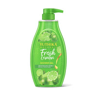 Yuthika Fresh Lemon Body Wash Shower Gel 750 ml | Gentle Cleanser for Women & Men | Daily Nourishing Bath Care