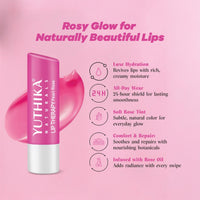 Yuthika Moisturizing Lip Balm – Pearl Rose 4.8g | Repairs Dry, Damaged Lips with Natural Oils | Hydrated & Smooth Lips