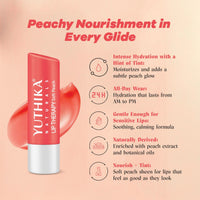 Yuthika Moisturizing Lip Balm – Soft Peach 4.8g | Repairs Dry, Damaged Lips with Natural Oils | Hydrated & Smooth Lips