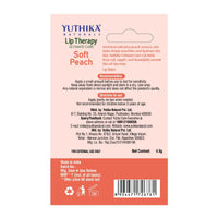Yuthika Moisturizing Lip Balm – Soft Peach 4.8g | Repairs Dry, Damaged Lips with Natural Oils | Hydrated & Smooth Lips