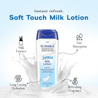 Yuthika Soft Touch Milk Body Lotion for Women & Men 300ml