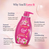 Yuthika Pink Rose Body Wash Shower Gel 750 ml | Gentle Cleanser for Women & Men | Refreshing All Skin Types Care