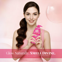 Yuthika Pink Rose Body Wash Shower Gel 750 ml | Gentle Cleanser for Women & Men | Refreshing All Skin Types Care