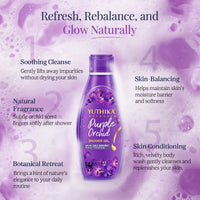 Yuthika Purple Orchid Body Wash Shower Gel 250 ml | Gentle Cleanser for Women & Men | All Skin Types Daily Care