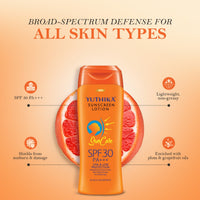 Yuthika Sunscreen Lotion SPF 30 PA+++ UVA & UVB Protection 100ml