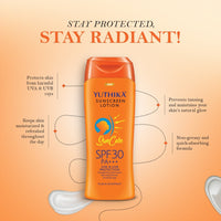 Yuthika Sunscreen Lotion SPF 30 PA+++ UVA & UVB Protection 100ml