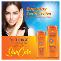 Yuthika Sunscreen Lotion SPF 30 PA+++ UVA & UVB Protection 100ml