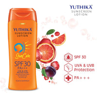 Yuthika Sunscreen Lotion SPF 30 PA+++ UVA & UVB Protection 100ml