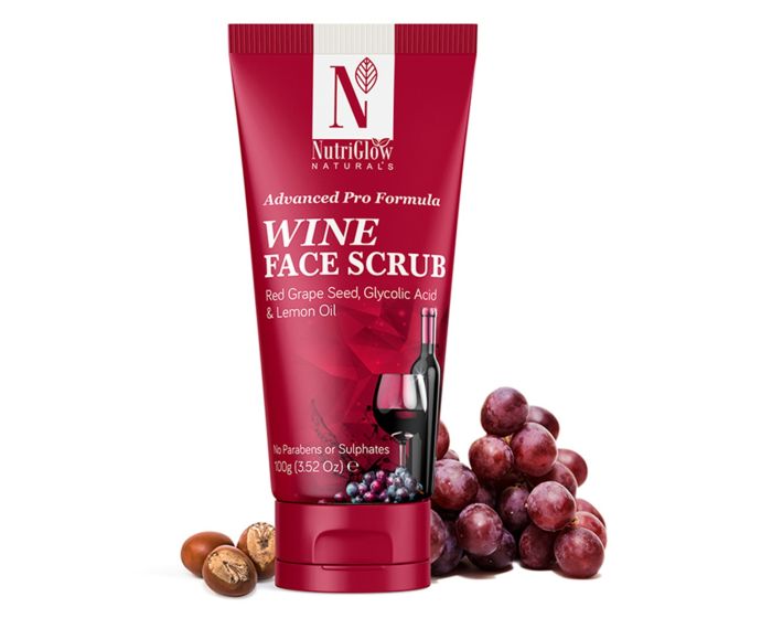 NutriGlow Natural's Advanced Pro Formula Wine Face Scrub