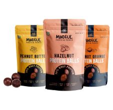 EAT Anytime Mindful Protein Energy Balls Variety Pack 30% Whey Protein 100 gm * 3