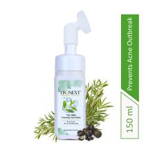 Trunext Tea Tree Foaming Face Wash With Brush 150 ml