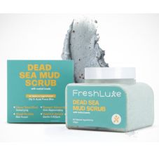 FreshLuxe Dead Sea Mud Face and Body Scrub for Men & Women 200 g