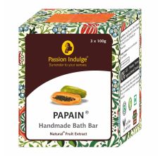 Passion Indulge Handmade Bath Bar Soap Papain Pack of 3