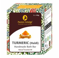 Passion Indulge Handmade Bath Bar Soap Turmeric Pack of 3