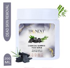 Trunext Charcoal Bamboo Face Scrub 200 ml