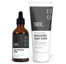 ThriveCo Scalp Care Kit: AHA BHA PHA Exfoliating Scalp Scrub & Vitalizing Serum 150 ml
