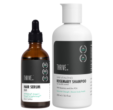 ThriveCo Restorative Hair Growth Kit | Hair Growth Serum 2.0 | Hair Vitalizing Rosemary Shampoo 300 ml