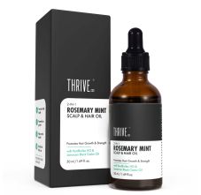 ThriveCo 2-in-1 Rosemary Mint Scalp & Hair Oil for Hair Growth & Strength | Controls Hair Fall, Promotes Scalp Health 50 ml