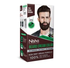 Nisha Beard Colour Dark Brown 120 g – Ammonia-Free (1 Pack)
