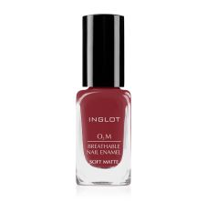 Inglot O2M Breathable Nail Enamel Soft Matte 530 Dark Brown