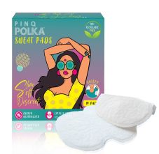 PINQ Polka Premium Organic Ultra Thin Soft Cotton Underarm Sweat Pads 14 Pads