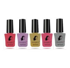 Asmee Classic Nail Polish Coral Rose | Golden Treasure | Wisteria | Sakura | Roman Silver
