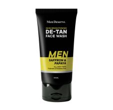 Men Deserve De-Tan Face Wash For Men for Deep Cleansing and Skin Brightening 100 ml