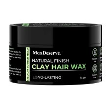 Men Deserve Hair Clay Wax for Natural and Matte Finish Look 75 gm
