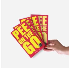 PINQ Pee On The Go Biodegradable, Portable, Leak Proof, Eco Friendly & Disposable Urination Funnels 10 Pieces * 4