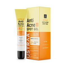 Ustraa Anti-Acne Spot Gel Reduces 99.9% Pimple Causing Germs, Dermatologically Tested 15 ml