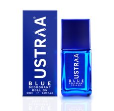 Ustraa Blue Roll-On Deodorant For Men Strong And Intense Fragrance