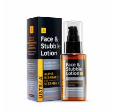 Ustraa Face & Stubble Lotion For Beard Softening, Dermatologically Tested, With Vitamin E & Almond Oil
