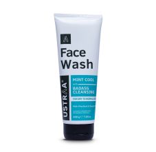 Ustraa Face Wash Mint Cool For Dry To Normal Skin 200 gm