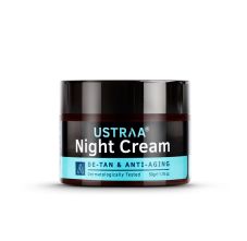 Ustraa Night Cream For De-Tan & Anti-Aging With Niacinamide And Licorie Extract 50 gm