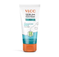 VLCC Serum Facewash With Hyaluronic Acid Serum & Charcoal For Oil Control & Bright Glow Dermatologically Tested 100 ml