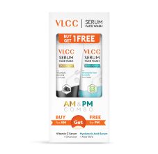 VLCC Vitamin C and Hyaluronic Acid Serum Face Wash with Charcoal and Aloe Vera 300 ml 300 ml