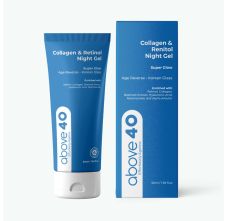 Above 40 Retinol Night Cream – Korean Anti Aging Lightweight Gel Cream for Fine Lines & Wrinkles with Retinol & Collagen | Women & Men 50 gm