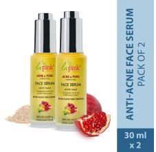 La Pink Acne & Pore Perfection Face Serum with White Haldi for Skin Radiance Pack of 2