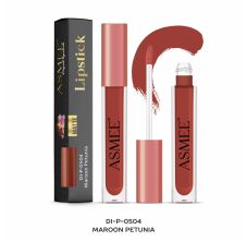 Asmee Liquid Matte Lipstick Maroon petunia