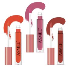 Asmee Liquid Matte lipstick Orange Lily | Bergenia | Maroon petunia