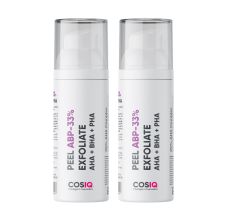 CosIQ ABP 33% Strong Exfoliating Peel AHA 25% | PHA 6% | BHA 2% Peeling Solution, 30ml (Pack of 2)